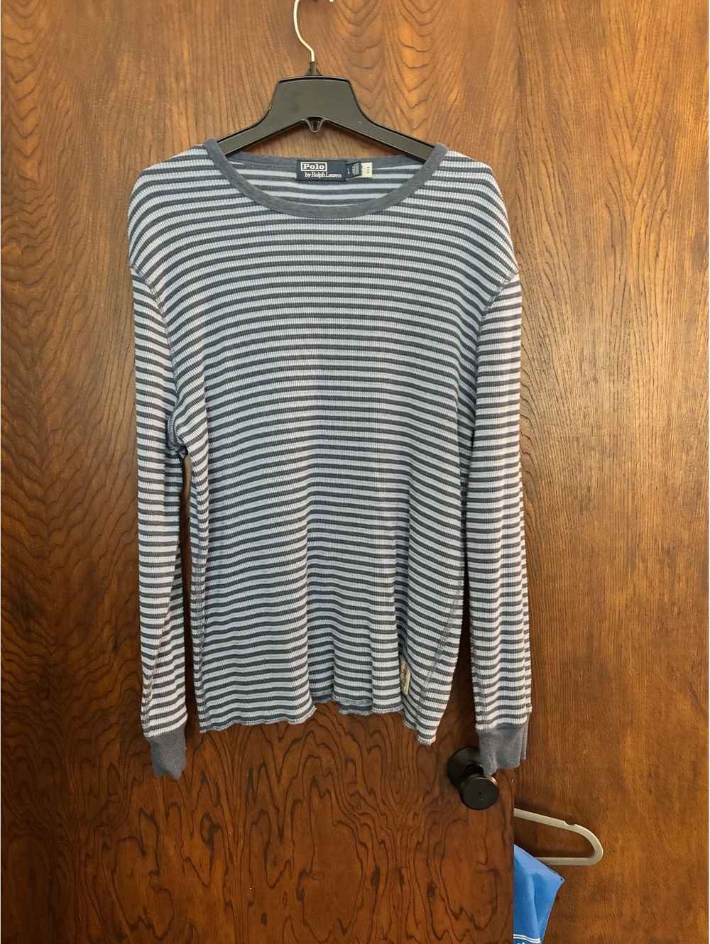 Polo by Ralph Lauren Men's Long Sleeve Striped Thermal Shirt Size Medium - Picture 1 of 6
